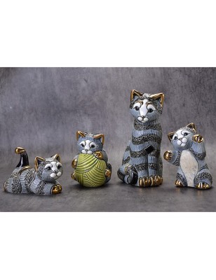 Baby Striped Kitten with yarn ball