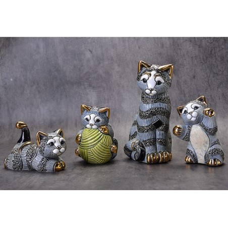 Baby Striped Kitten with yarn ball