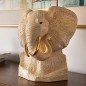 Bust Elephant White (Limited Edition: 400)