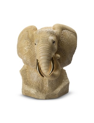 Bust Elephant White (Limited Edition: 400)